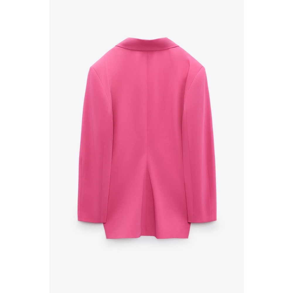 Zara hot pink strawberry oversized blazer - Picture 6 of 6